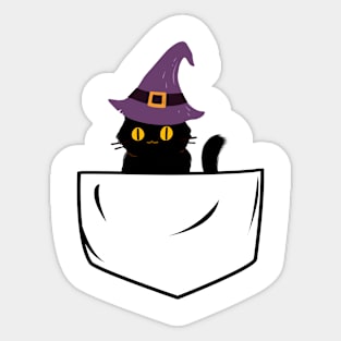 Cat Halloween Animal Sticker